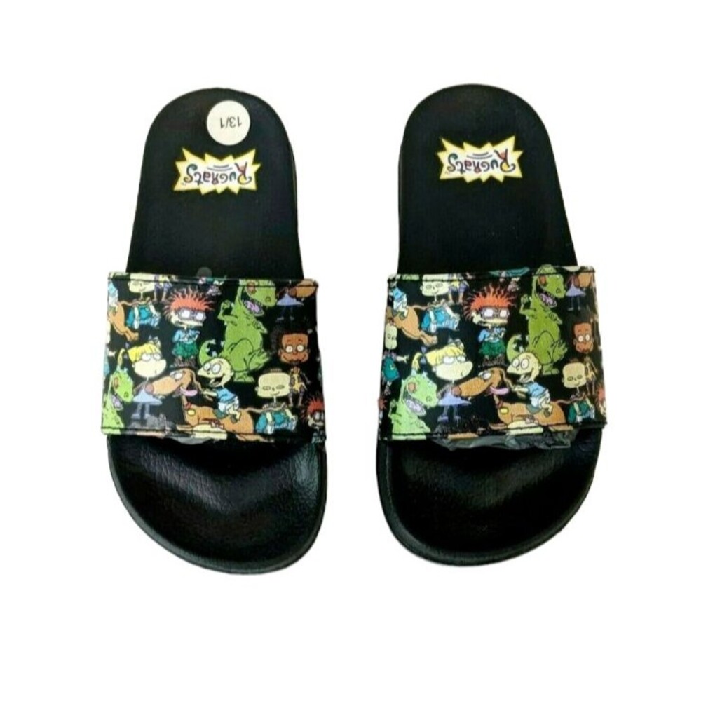Rugrats Slide Sandal Kids 13/1 New Tommy Pickles | Chucky Finster | Reptar